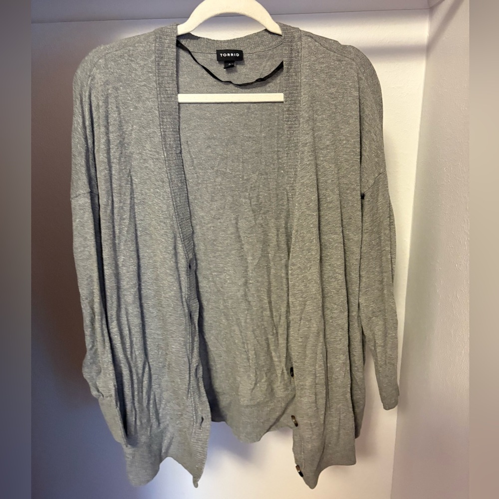 Torrid Gray Women's cardigan